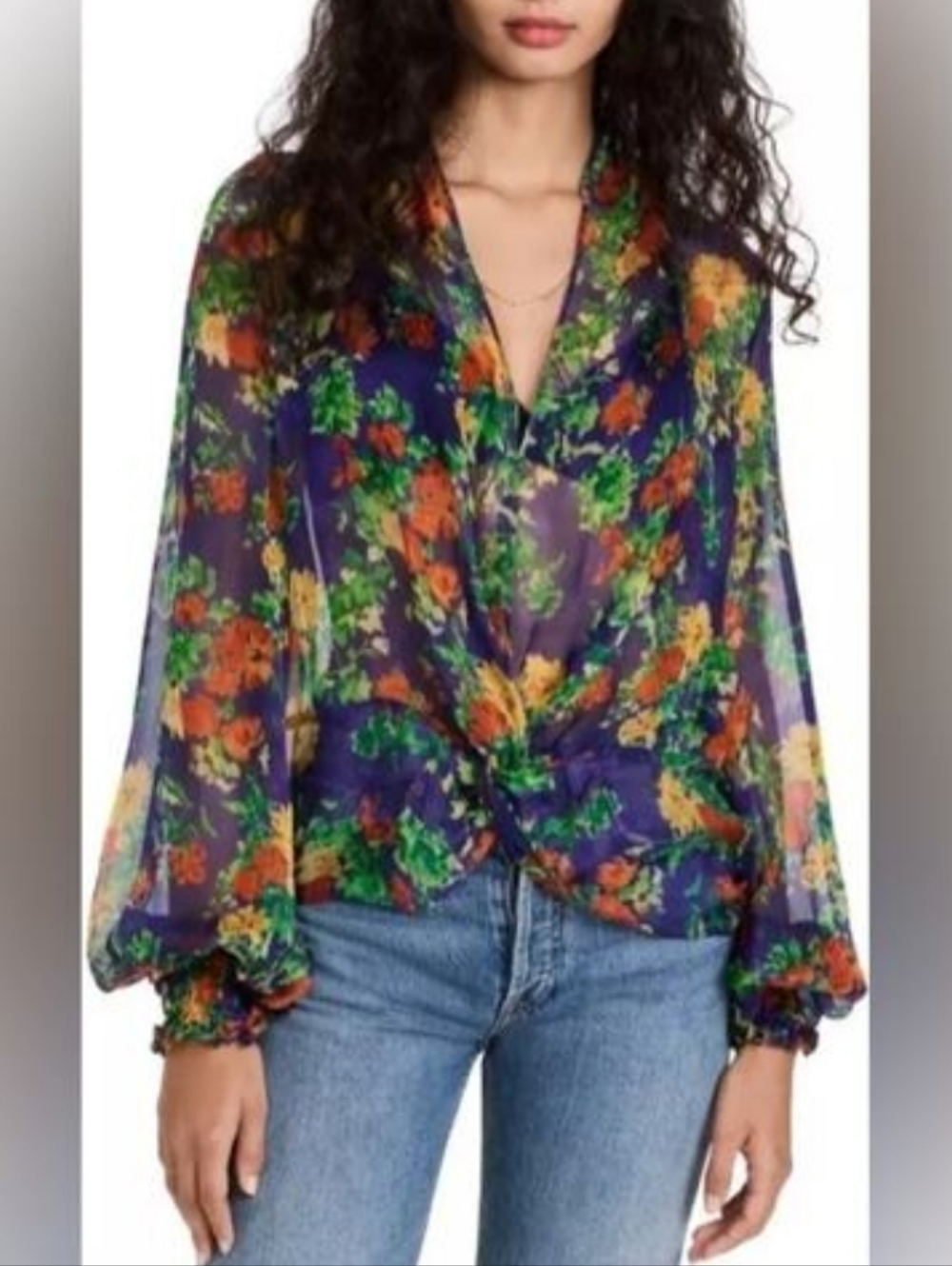 Caroline Constas Bette Silk-Blend Blouse
